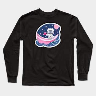 Moon Astronaut Long Sleeve T-Shirt